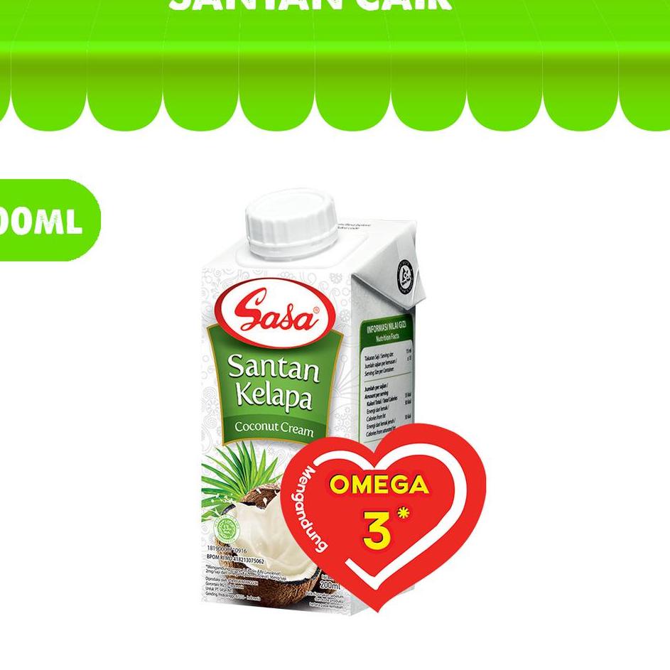 

฿ Sasa Santan Cair 200 ml ぶ