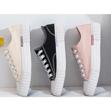 TOPGROSIR &quot;LS&quot; LV0169 Sepatu Sneakers Wanita import Bahan Kanvas Fashion Shoes