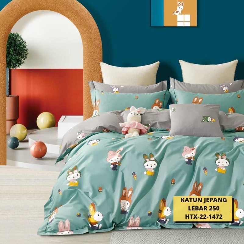 kain sprei meteran my melody rabbit bunny katun jepang