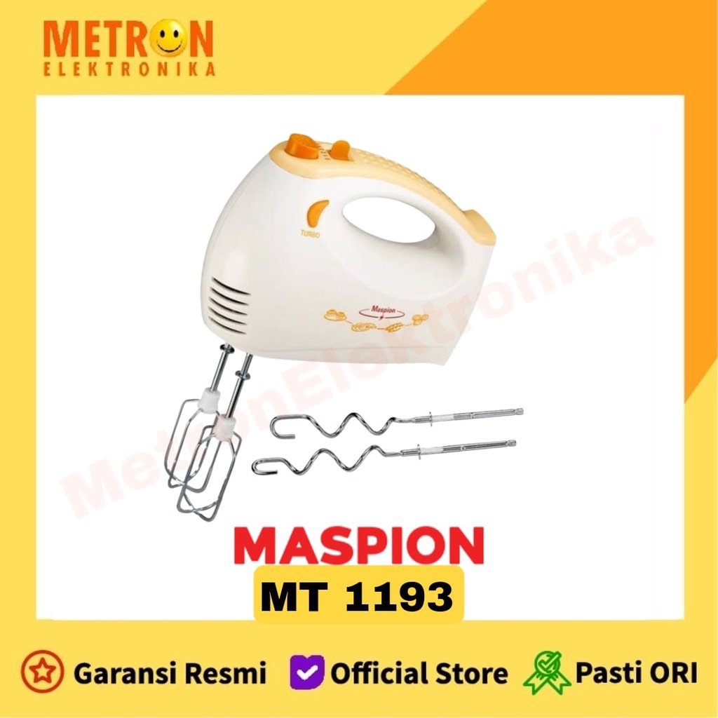 MASPION MT 1193  / HAND MIXER TANGAN WITH TURBO