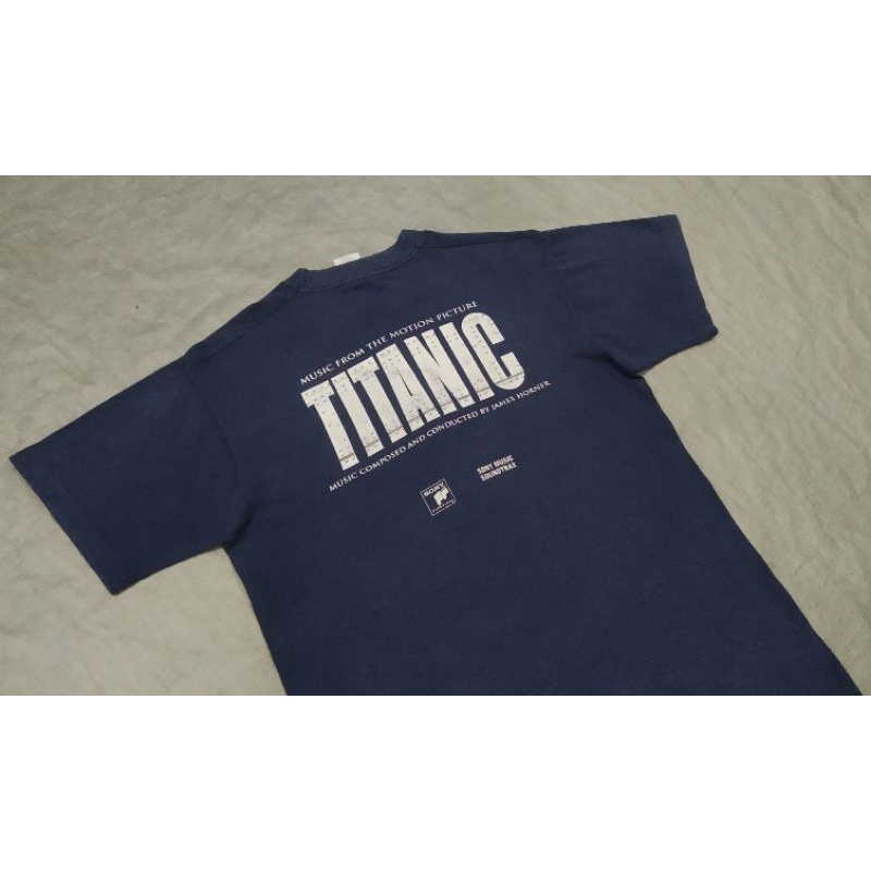kaos titanic vintage original second