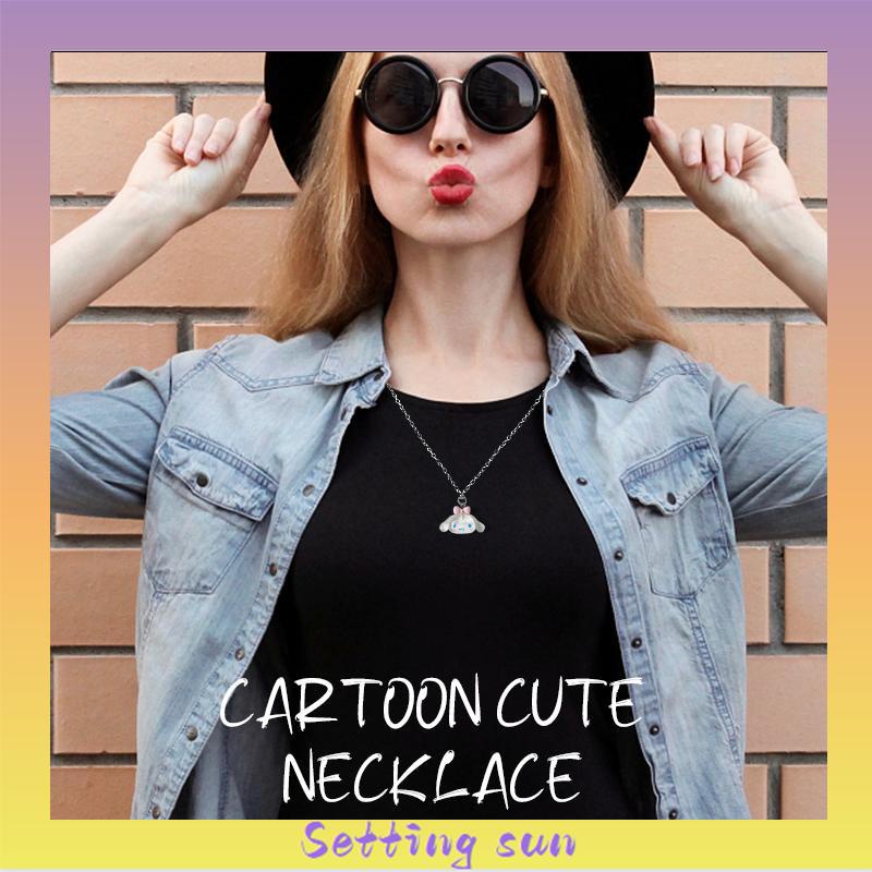 Sanrio kartun kalung lucu aksesoris fashion Korea untuk pria dan wanita TN