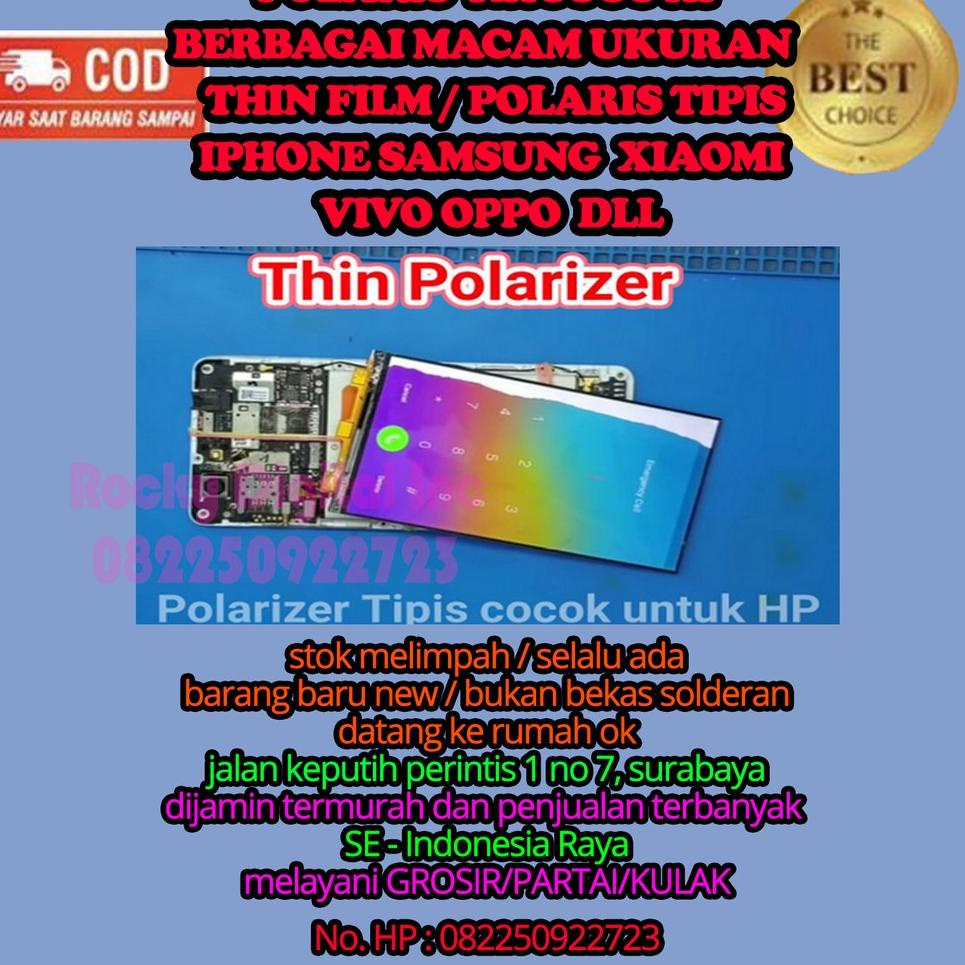 12.12 BIG SALE FASION Polarizer LEMBARAN Tipis 15 cm * 15 cm, 20 cm * 20 cm, 25 cm Polaris LCD Polariser untuk HP MURAH serbuuu 
