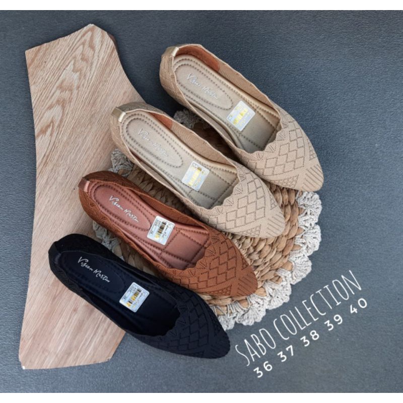 Sepatu Flat Wanita Rajut Vision Martin