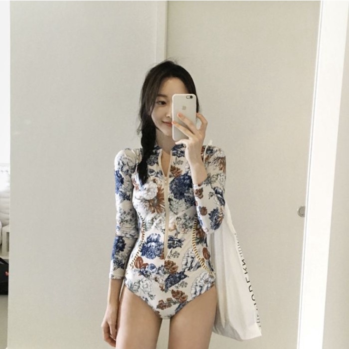 SWIMSUIT COLLETION BAJU RENANG WANITA RASHGUARD LENGAN PANJANG 8028 / SWIMSUIT COLLETION BAJU RENANG