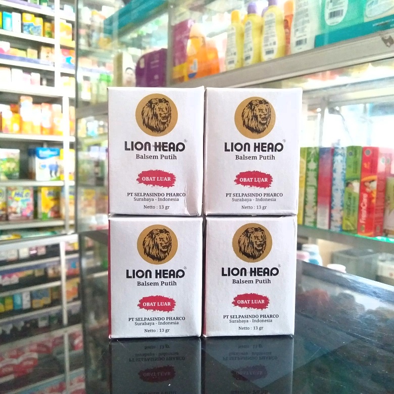 LION HEAD 13 GR balsem putih CAP SINGA balsem lion head kecil