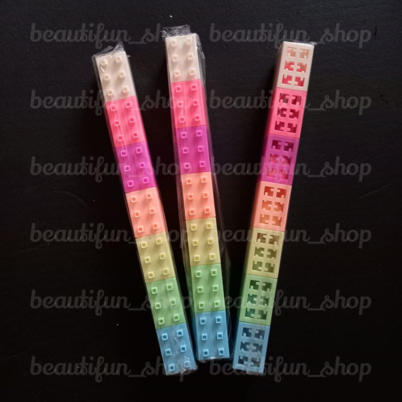 Stabilo lego | highlighter 3D tumpuk lego | stabilo lucu estetik | highlighter lego | alat tulis est