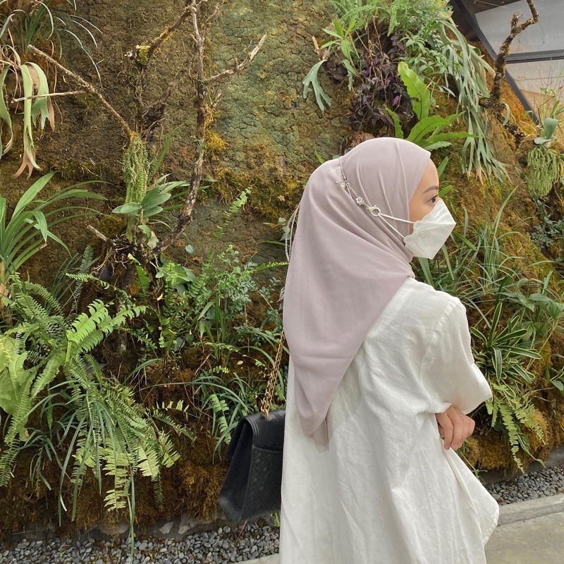 SETCHI segi empat Instant berbahan Ceruty Premium | Hijab Instant Segi Empat