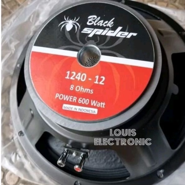 Speaker Komponen Black Spider 1240 - 12 1240-12 600W 12 Inch ORIGINAL