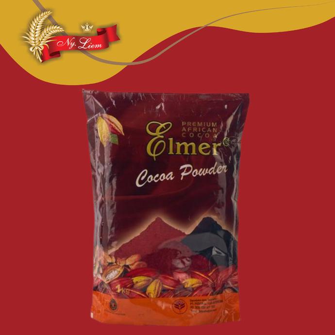 

Elmer Cocoa Powder African Black Fat 10 - 12 % / Cokelat Bubuk 1Kg
