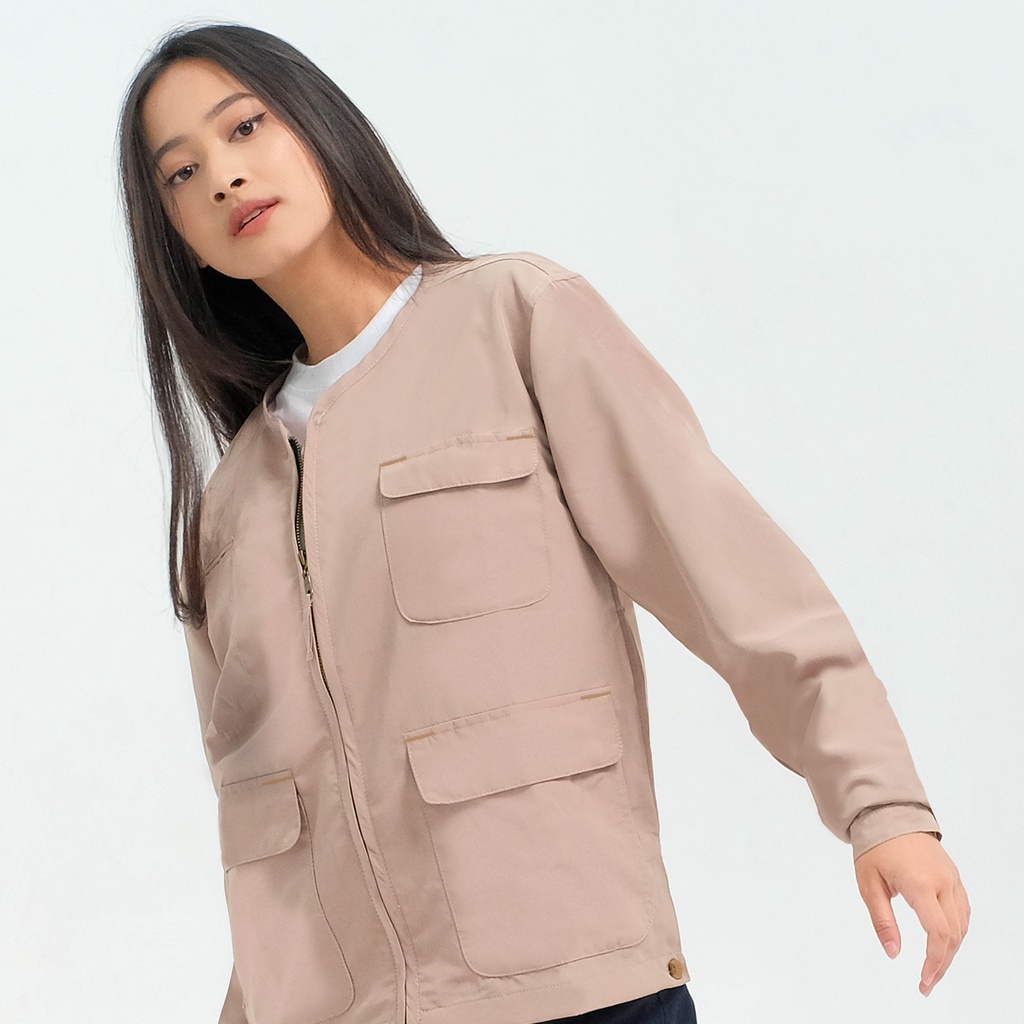 ORCA - Otslan Collarless Outer, Beige