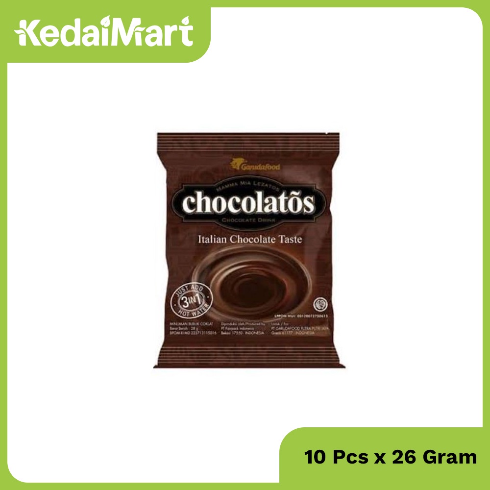 

Chocolatos Chocolate Drink Renceng Isi 10 x 26 Gram