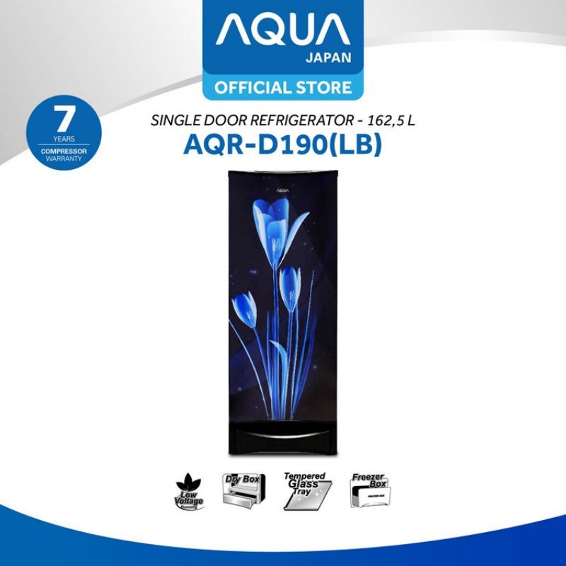AQUA Kulkas 1 Pintu - AQR-D190(DS) Lemari Es