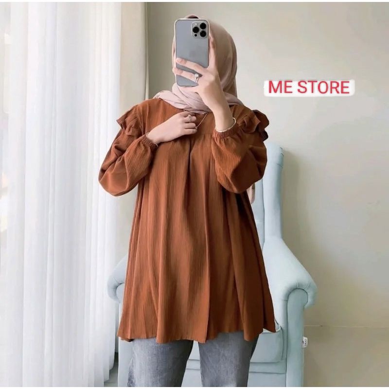 RANIA BLOUSE ATASAN RAYON CRINKLE