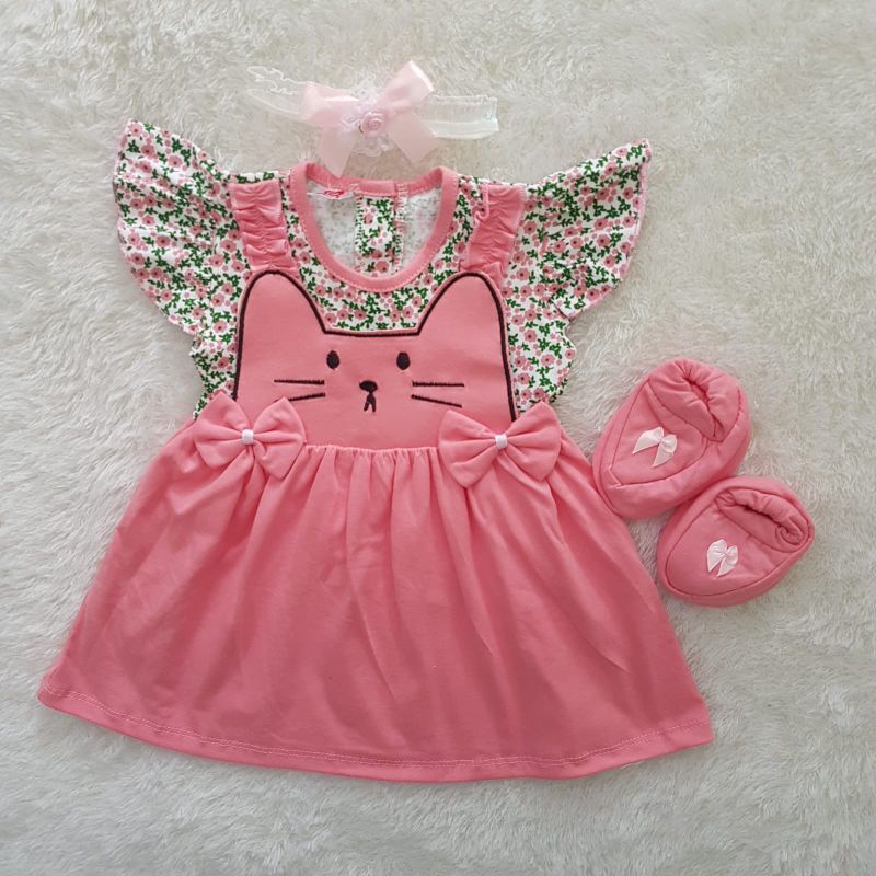 Baju Bayi Set dress 3in1