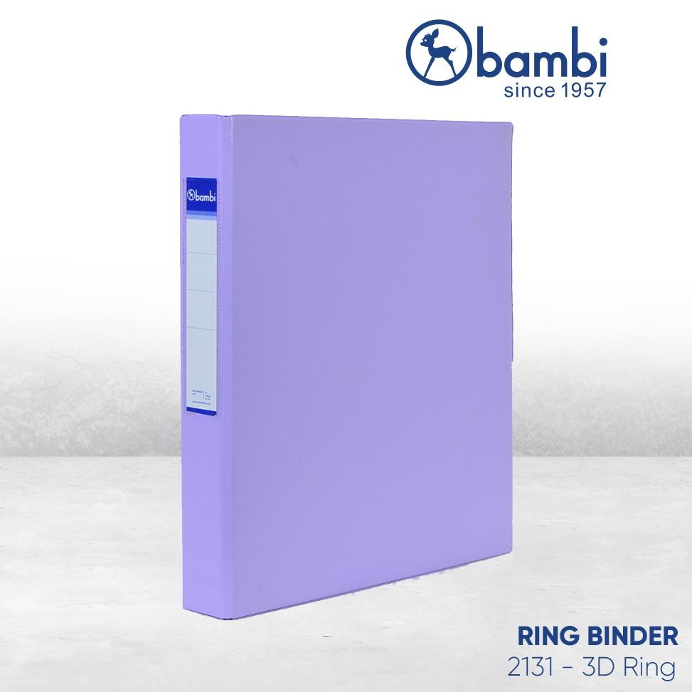 

BISA COD Bambi Ring Binder D-Type 3 Ring A4 mekanik 25 mm - 2131