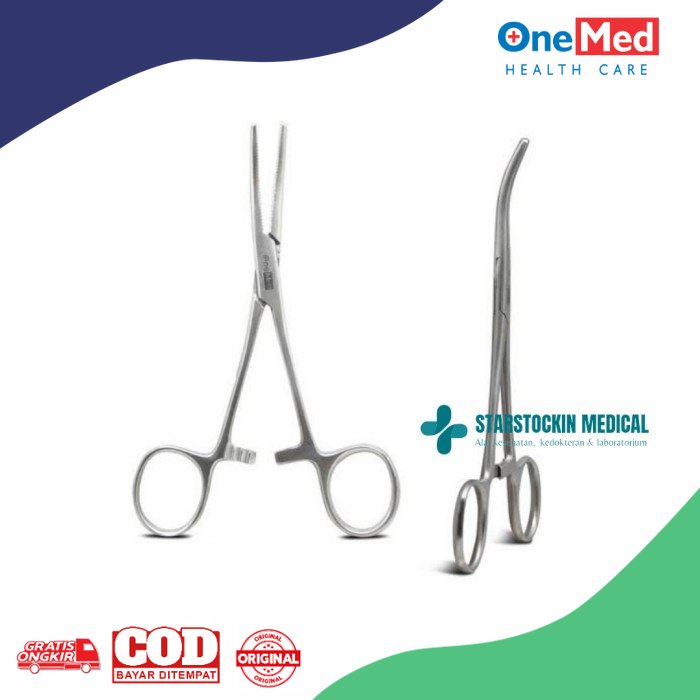 Gunting Pean Bengkok Onemed Klem Arteri