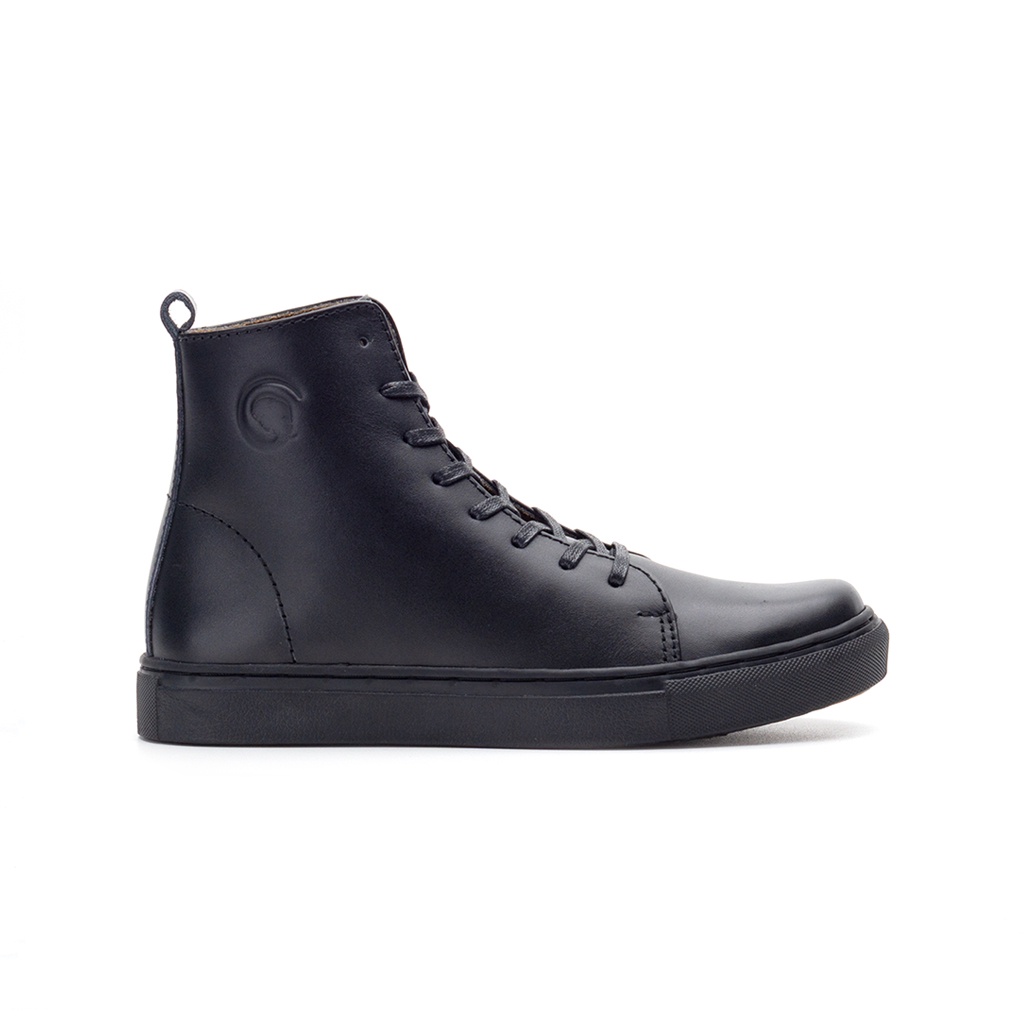 MAGNUS FULL BLACK ORIGINAL x GREATA Sepatu Kulit Sapi Asli Pria Boots Hitam Tali Casual Semi Formal Vintage Klasik Jalan Hangout Kuliah Kerja Kantor Classic Boot Genuine Leather Shoes Bikers Touring Footwear Big Size Ukuran Besar Jumbo 44 Keren Kekinian