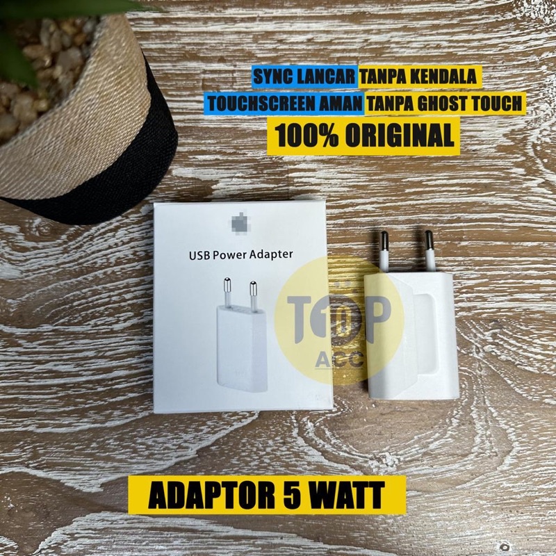 Adapter Adaptor Charger IP iPhone 5 watt Original