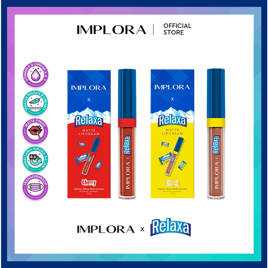 Implora x Relaxa Matte Lipcream (Limited Edition) IMPLORA X RELAXA MATTE LIPCREAM