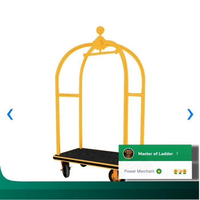 RD Krisbow troli barang hotel Gold trolley hotel apartement emas
