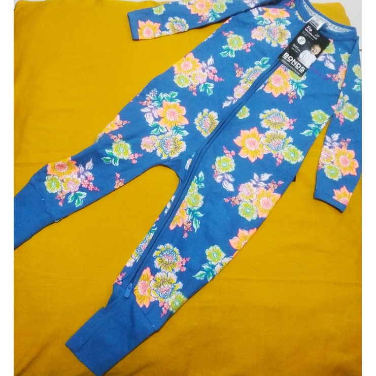 Baby Bonds Zippy Australia Original Zip Wondersuit Sleepsuit Baju Tidur Bayi Size 1 : 12 - 18 Months