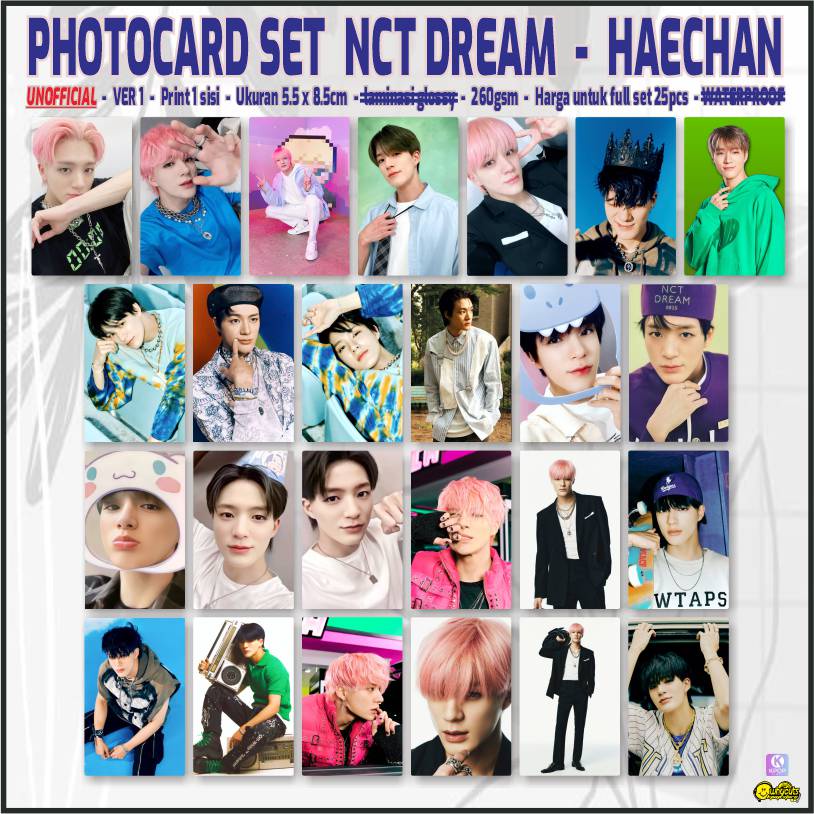 Photocard kpop isi 25 pcs NCT BTS SELCA