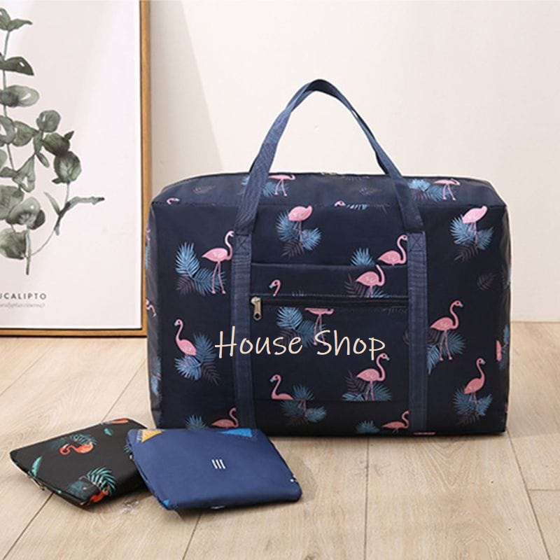 HS-0207 Tas Hand Carry Traveling Bag Besar-Tas Motif Lipat Travel-Tas Travel Lipat Organizer  Waterproof-Bag Foldadle Traveling