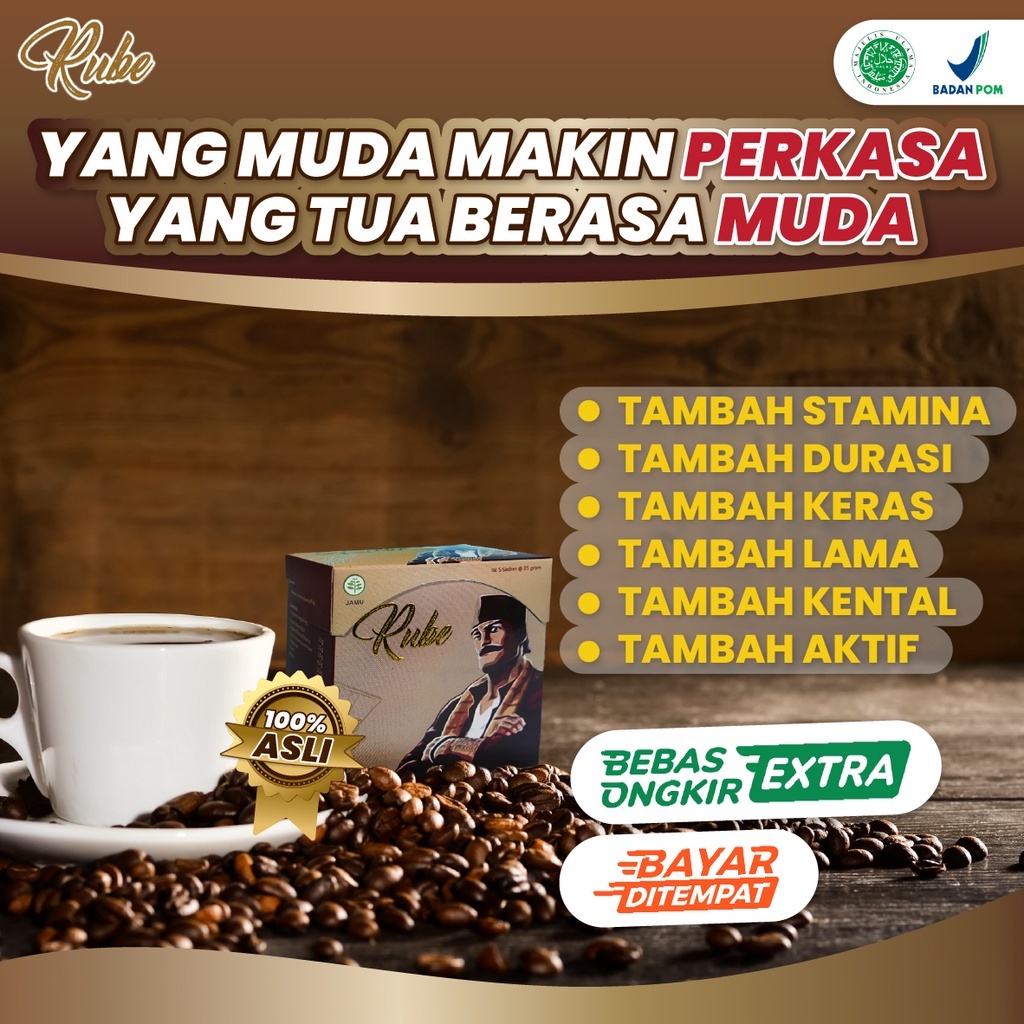 Kopi RUBE Kopi Herbal Alami Meningkatkan Sta-mina Kesu-buran Daya Tahan Tubuh Pria Dewasa dan Merang