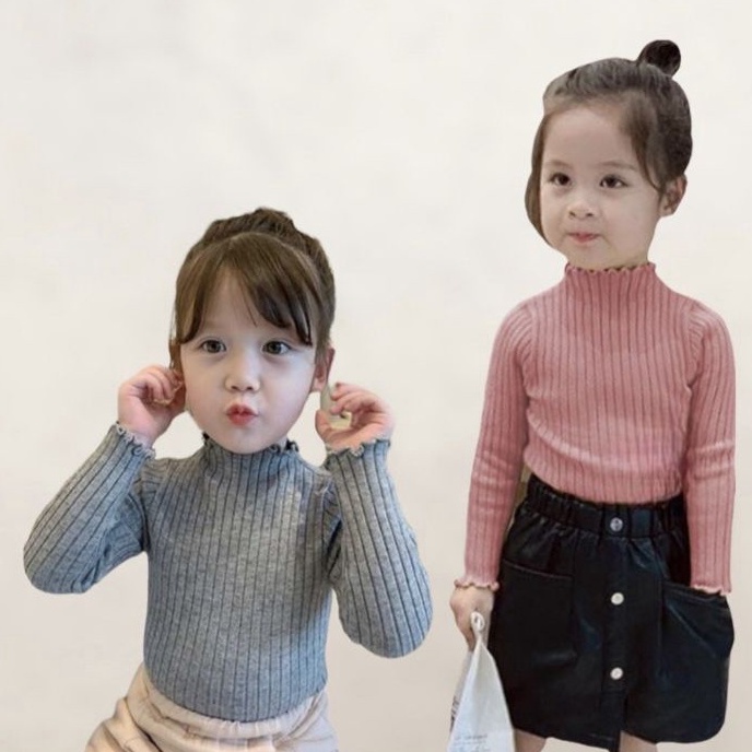 Baju Rajut Anak Perempuan Gaya Korea Usia 3 4 5 Tahun All Size Baju Rajut Anak Perempuan Korea Style