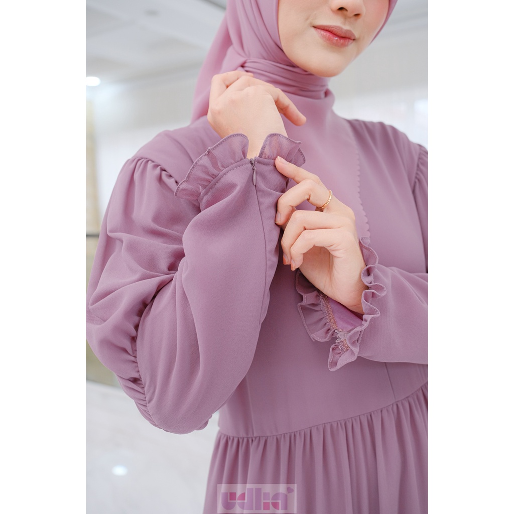 Udlia Gamis Pesta Lebaran Cerutty Aster S M L XL