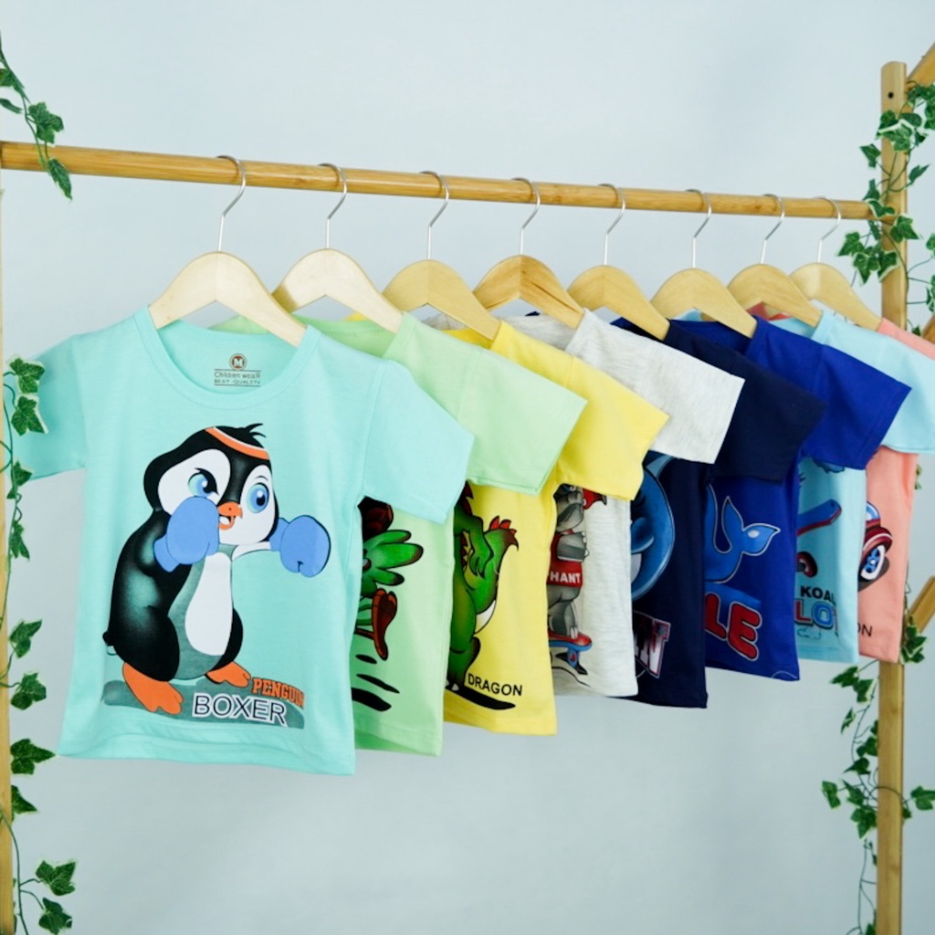 KAOS ANAK COWOK/UNISEX 1-8 TAHUN - NEW ANIMALS LEGEND