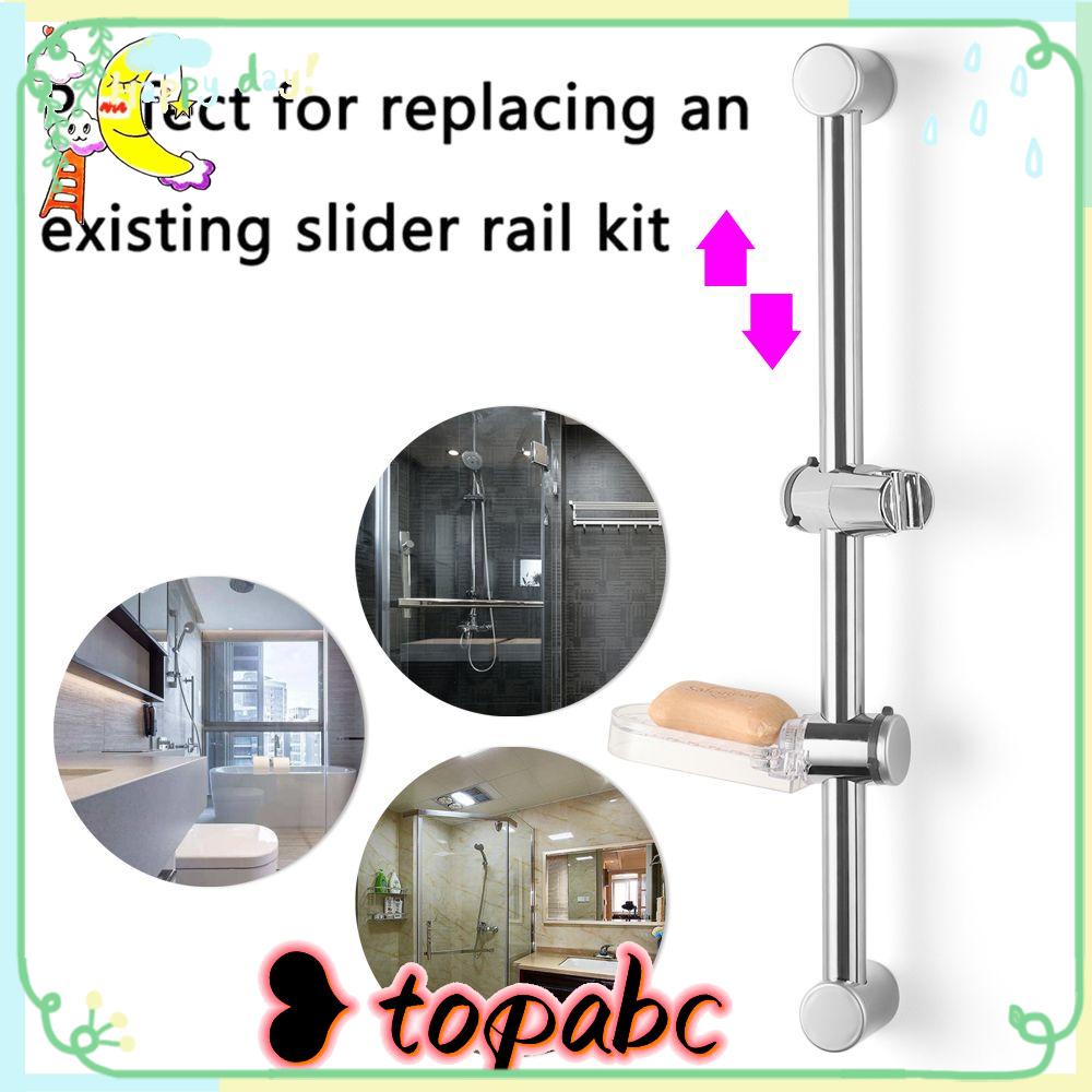 Top Shower Slide Bar Stainless Steel Batang Shower Tahan Lama Kamar Mandi Kit Tempat Sabun Cuci Piring Spray