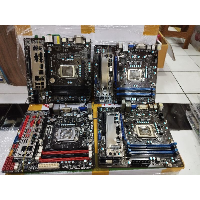 mobo asrock biostar msi B75 on board VGA slot Ram dd3 4 slot USB 3.0