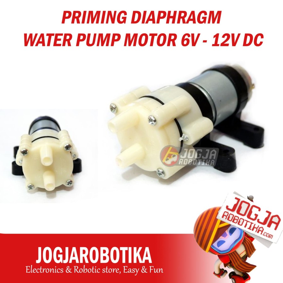 PRIMING DIAPHRAGM WATER PUMP MOTOR 6V - 12V DC