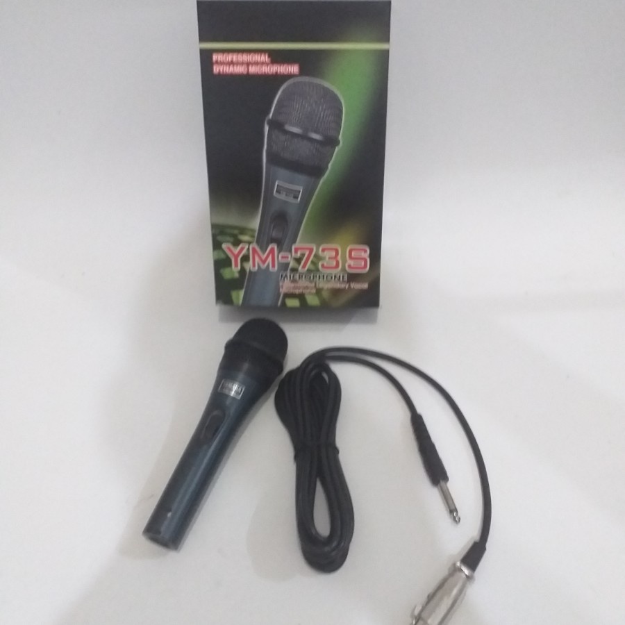 Mic Microphone Karaoke YAMAHA YM-73S / Mic Kabel Vokal Dynamic