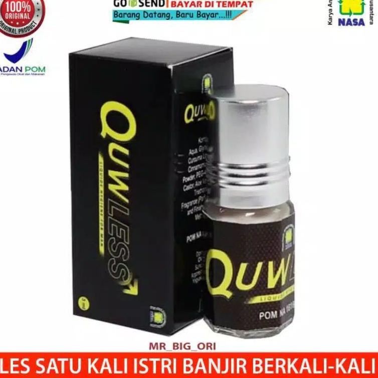 ⇧ QUWLESS + NASA ORIGINAL + QUWLESS NASA + QUWLESS MINYAK URUT PRIA TAHAN LAMA ㅉ