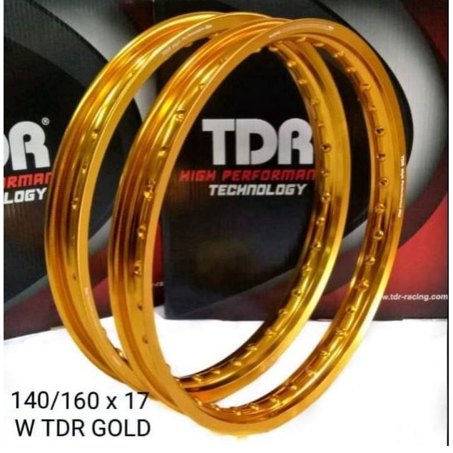 TDR Velg TDR Ring 17 140,160,185,215 RING 17  Wx Shape Gold
