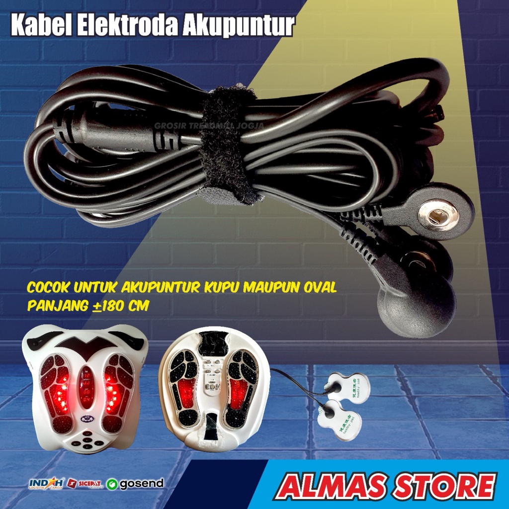 Kabel Electroda Alat Pijat Kaki Akupuntur Setrum Elektrik Terapi Kesehatan Stroke Ringan Refleksi Tu