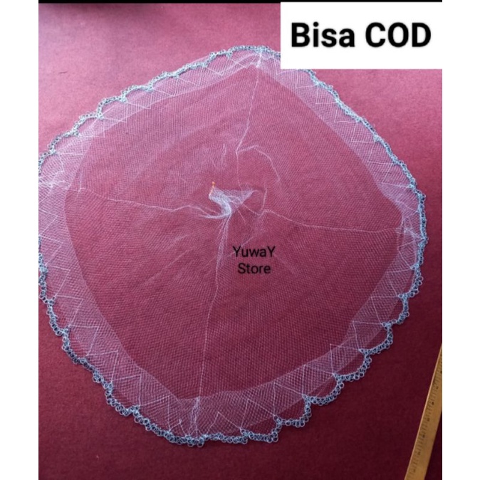 LUNTA/JALA LEMPAR (Ukuran Lubang 3/4 inch, Tinggi 1 Meter) / ALAT MENANGKAP IKAN KECIL UDANG DLL