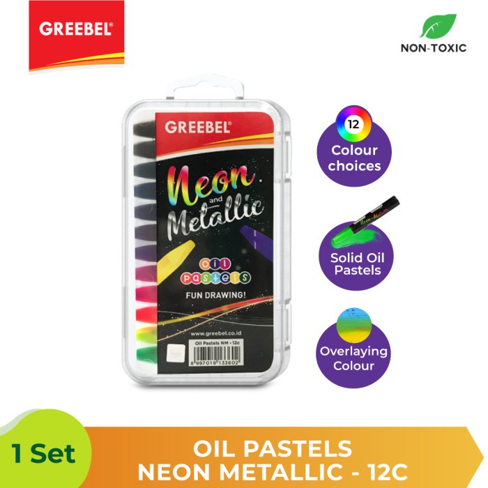 

Oil Pastel Greebel Neon & Metalic 12C - Hard Case