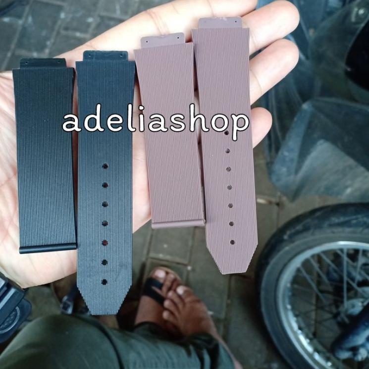 Strap RUBBER JAM TANGAN HUBLOT GENEVA TALI JAM HUBLOT RUBBER Ch kO Laris