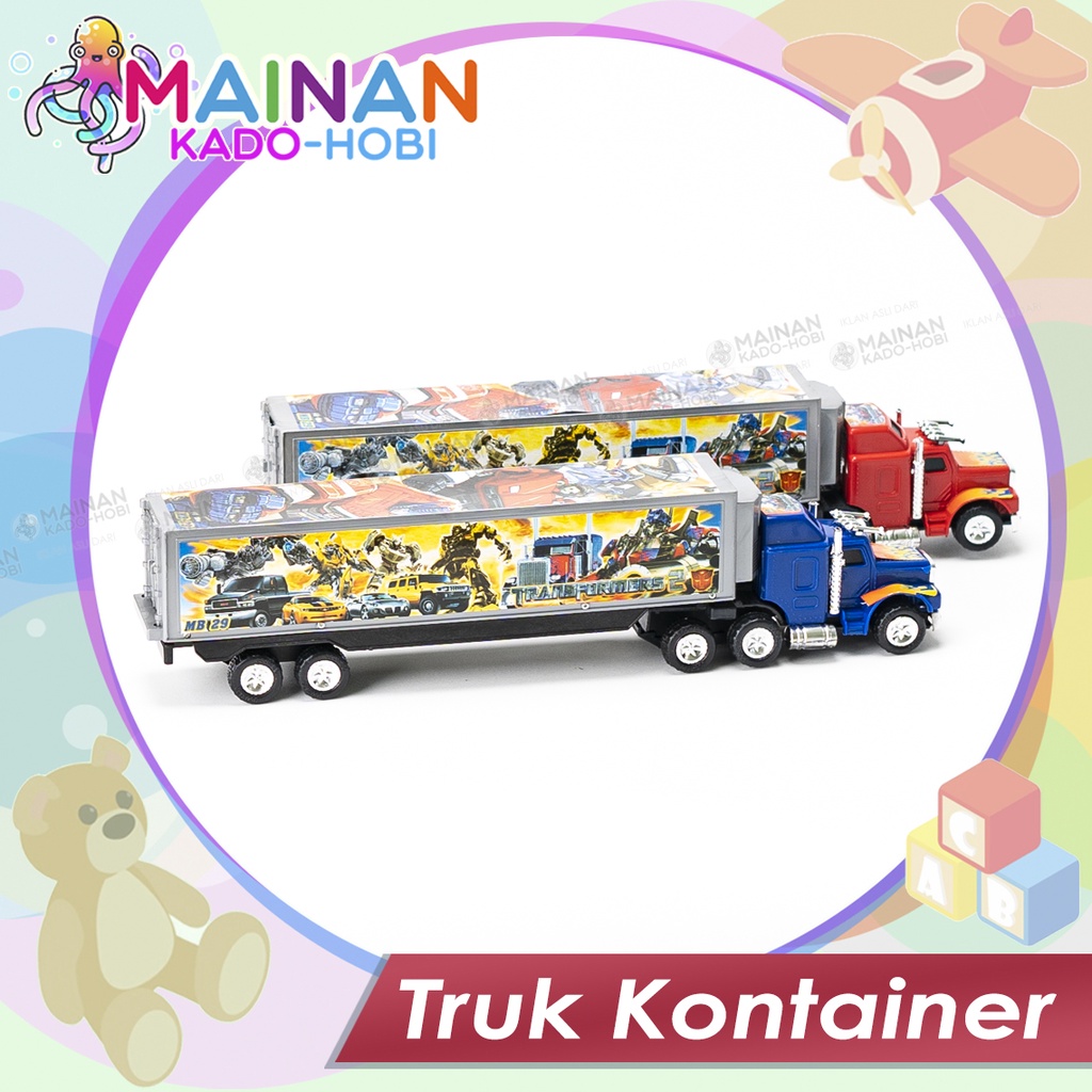 MAINAN ANAK LAKI DIECAST MOBIL TRUK KONTAINER