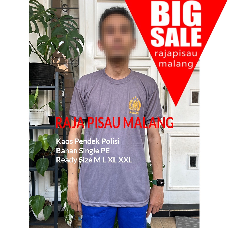 Kaos tangan pendek polisi / kaos dinas polisi / kaos dalaman polisi / kaos oblong polisi