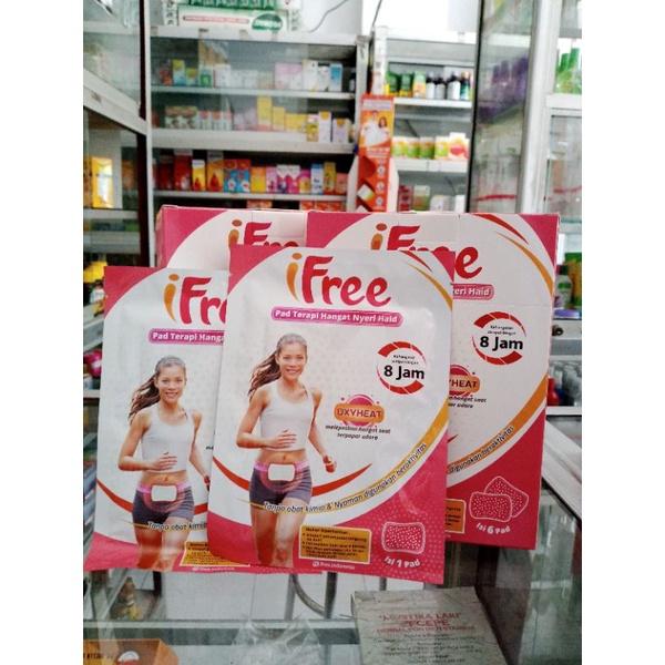 IFREE PAD TERAPI NYERI HAID @1 SACHET l 1 BOX ISI 6 SACHET