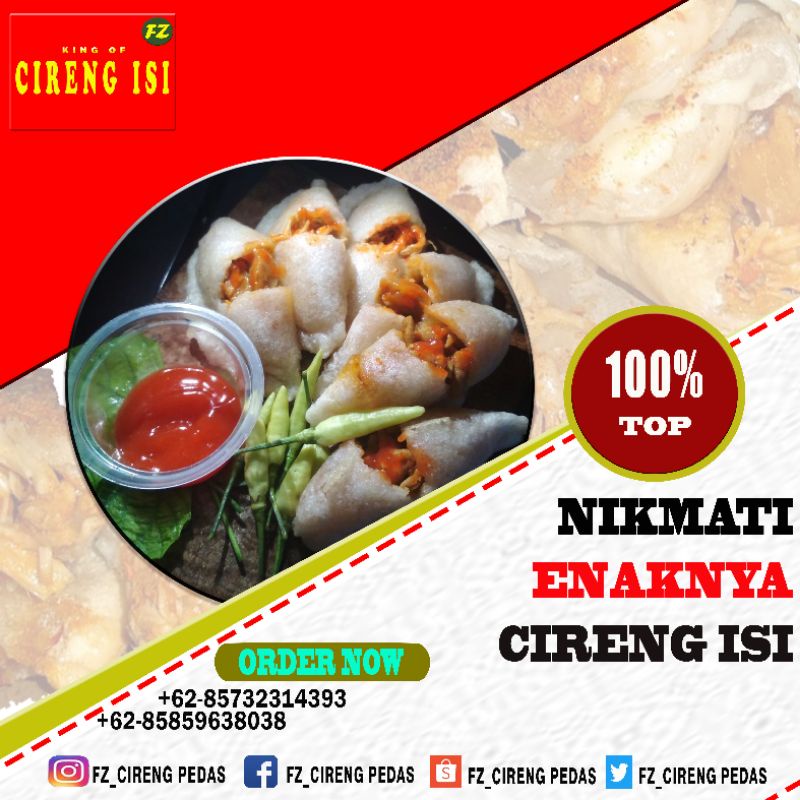 

PRODUSEN [cireng isi] 4 varian/instan/cemilan pedas/frozeen food/15rb isi 8 pcs full isi