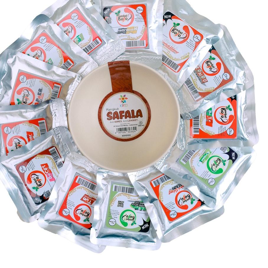 

GRATIS ONGKIR✅Sambal Bojo Sachet Komplit 16 Varian, Gratis Mangkok Safala/Wooden Spoon|RA7