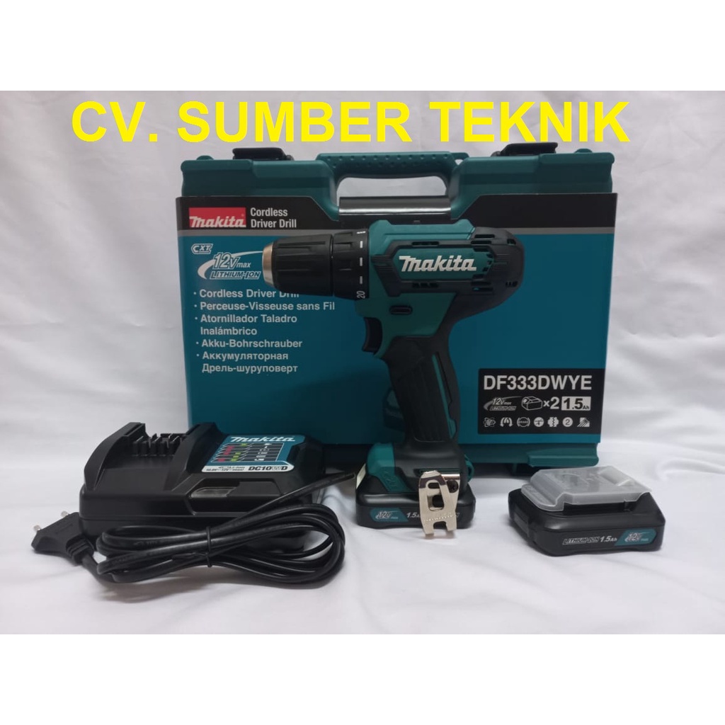 DF 333 DWYE MAKITA CORDLESS BOR BATERAI