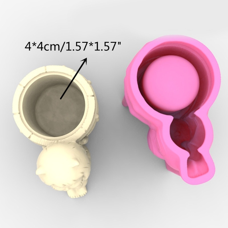 Siy Gadis Dan Tong Gypsum Pot Bunga Cetakan Silikon Cetakan Epoxy Resin Casting Cetakan Succulent Vas Cetakan Semen Tempat Pena Cetakan