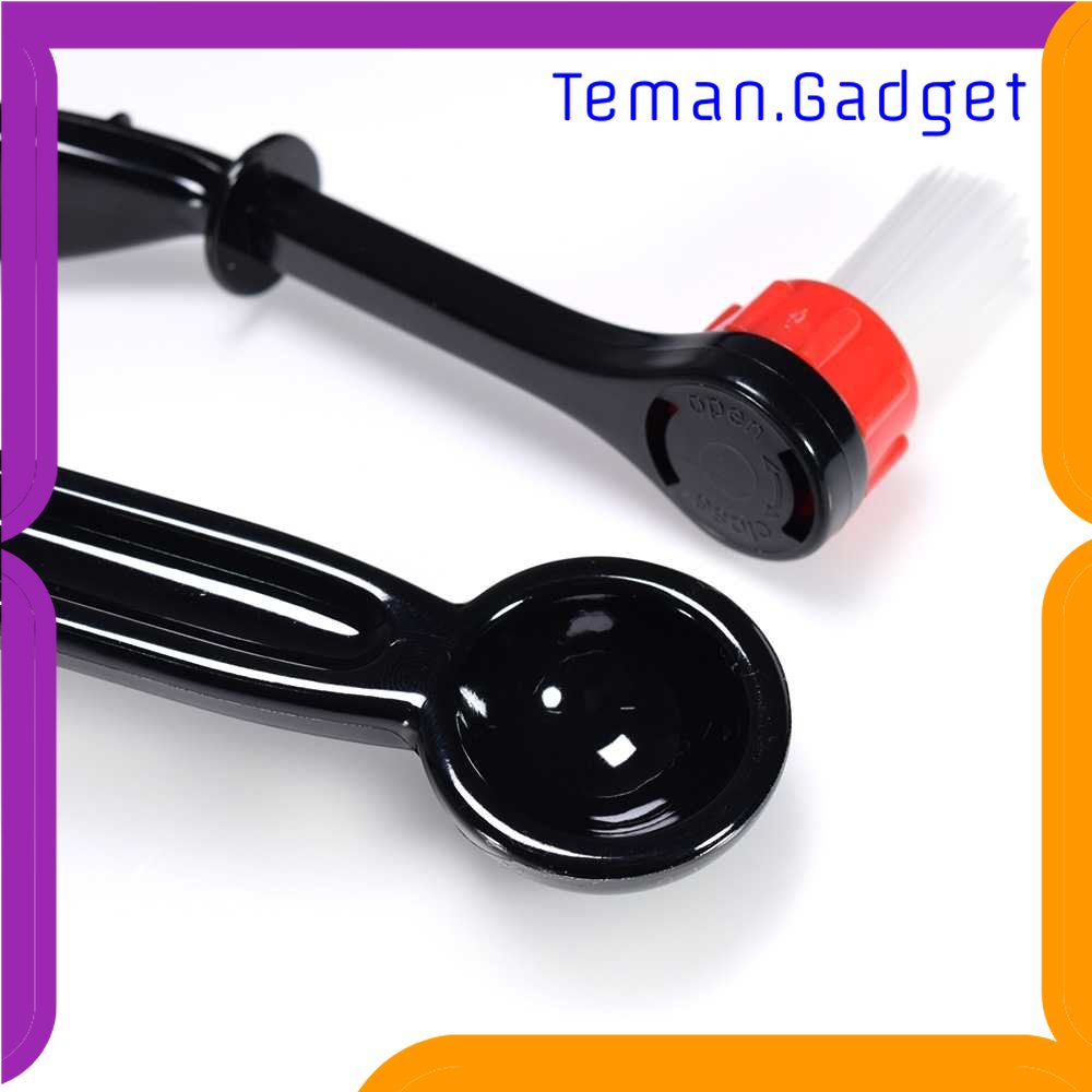 TG - DPR Dalinwell 2in1 Sikat Sendok Pembersih Mesin Kopi Espresso 1PCS - 8809